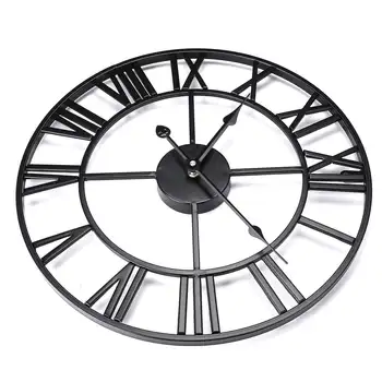 3D Grande Retro-Relógio de Parede de grandes dimensões de Parede Relógio de Pared Horloge Clok de Luxo Art Grande Engrenagem de Metal Vintage sala de estar