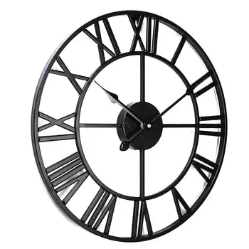 3D Grande Retro-Relógio de Parede de grandes dimensões de Parede Relógio de Pared Horloge Clok de Luxo Art Grande Engrenagem de Metal Vintage sala de estar