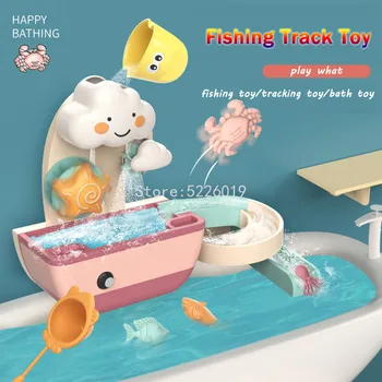 Banheira de bebê Brinquedos Chuveiro com Tubarão/Caranguejos/Faixa Brinquedos Interativos Jogar Piscina de Água Jogo de Pesca, Piscina, casa de Banho Praia de Brinquedos Para as Crianças