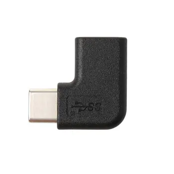 2PCS de 90 Graus Ângulo Direito USB 3.1 Tipo C Macho e Fêmea USB-C Conversor Adaptador para o Telefone Inteligente para Samsung S9 S8 Nota 9