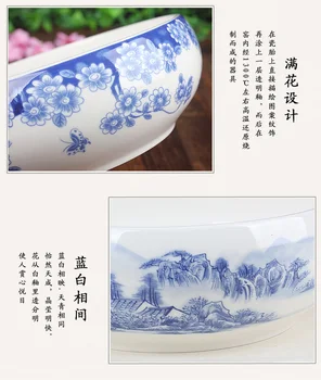 Água grande tigela de chá de chá cerâmica conjunto de acessórios de porcelana Chinesa de mesa de chá bacia 1pc
