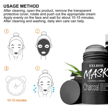 40g Sólido Máscara Purificante de Argila Vara Máscara de Vitamina C Máscara de Limpeza Profunda Cravo Remover Anti-Acne de Controle de Óleo Limpa os Poros TSLM1