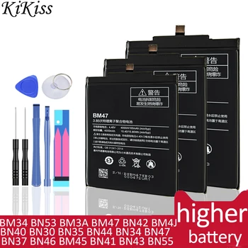 BM46 BM47 BN41 BN43 BN4A da Bateria do Telefone Móvel Para Xiaomi Redmi Nota 2 3 3 3 4 4X 5 5A + 6 6A Pro 7 8 8 9 9/Nota3 batery