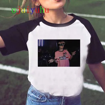 Lil Peep Mulheres T-Shirt Hip Hop Engraçado Ulzzang Cry Baby Tshirt Streetwear Gráfico Estética Grunge T-shirt Feminina Tops, Camisetas