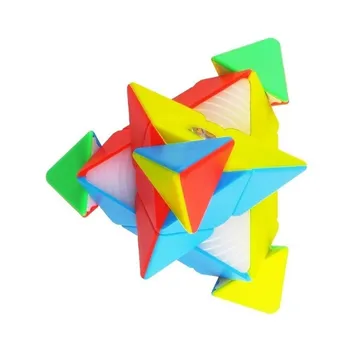 YUXIN Preto Kirin MAGIA Neo CUBO 3x3 Pirâmide Stickerless CUBO Cubo Mágico Quebra-cabeça de Brinquedos Brinquedos Para Crianças de Presente
