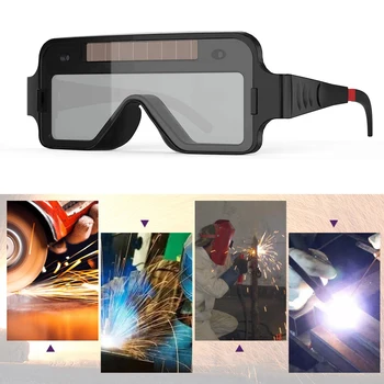 Anti-Reflexo de Solda Óculos Solar Automático Escurecimento Olhos, Máscara, Óculos de Arco de Argônio Proteção Capacete Eyeshade para Eletricista