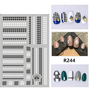 3D Adesivos para Unhas Auto-adesivo Design Faixa Ondulada Linha de Menina Arte do Prego Decorações Decalques Folha Enrole Manicure Acessórios