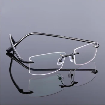 Os homens de Negócio da Liga Titanium sem aro Moldura para Miopia ou Hipermetropia Prescrição Armações de Óculos ,Mulheres sem moldura Óculos F866