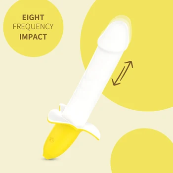 Poderoso Banana Vibrador Pulso Retrátil Vibrador Vaginal Estimulador Do Clitóris Feminino Masturbação Ferramenta De Mulher Bonito Sexo Produto