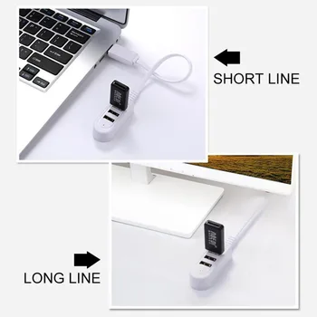 Rápido E Personalizado Novo 3-porta Multi-Hub USB, 5V Splitter Externo Cabo de Extensão Para A Conveniência Dos Dispositivos USB
