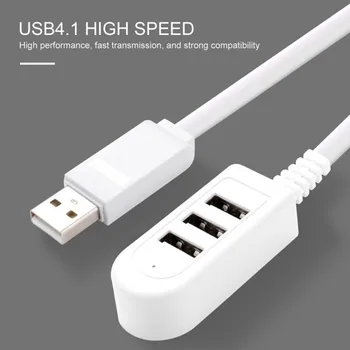 Rápido E Personalizado Novo 3-porta Multi-Hub USB, 5V Splitter Externo Cabo de Extensão Para A Conveniência Dos Dispositivos USB