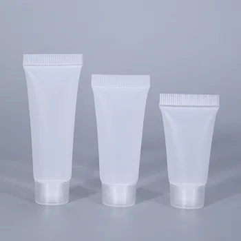 50PCS de 50ML Macio Tubos Vazios Squeeze Garrafas de Viagem garrafa Reutilizável Cosmético para Loção Shampoo