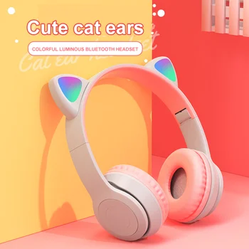 Fones De Ouvido Fones De Ouvido Sem Fio Muisc Bluetooth Estéreo De Fone De Ouvido Com Microfone Crianças Filha Fones De Ouvido Fone De Ouvido Presente