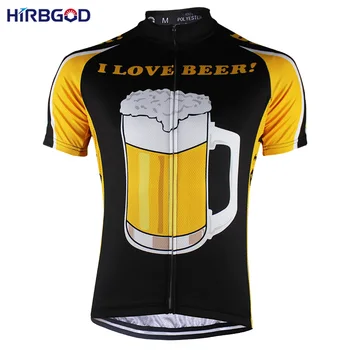 HIRBGOD Mens Manga Curta Ciclismo Jersey Cerveja ao ar livre Moto Esporte Desgaste do sexo Masculino Bicicleta Vestuário,TYZ079-01