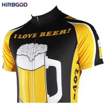 HIRBGOD Mens Manga Curta Ciclismo Jersey Cerveja ao ar livre Moto Esporte Desgaste do sexo Masculino Bicicleta Vestuário,TYZ079-01