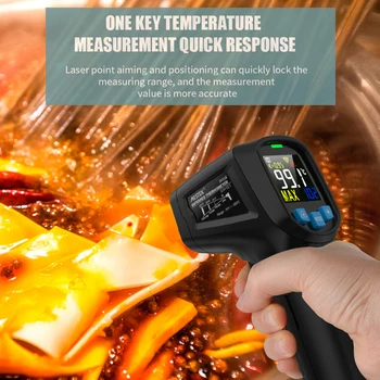 IR03A/IR03B MESTEK -50~600℃ Mão do Não-contato com Laser LCD Digital Termômetro Infravermelho Industrial de Temperatura por INFRAVERMELHO houver pirômetro