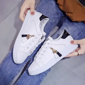De malha branca, sapatos de senhoras moda respirável sapatos alunos coreano casuais sapatos de sapatos esportivos, sapatos sapatos de mulher G28