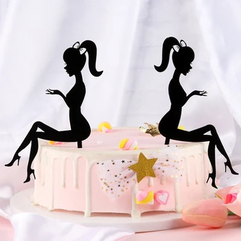 Sapatos de Salto alto Senhora Menina deusa estilo de salto alto deusa bolo partido cartão de ovos de mesa de sobremesa de decoração do bolo
