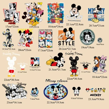 Mickey de Disney do Rato de engomadoria patch Minnie de transferência de calor do vestuário patch cartoon DIY de costura do saco de vestuário condenação autocolante presente
