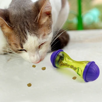 INBEPET Tremendo de Alimentos Vazamento de Brinquedo do Gato Cão Alimentador de Plástico Engraçado Pet Food Dispenser Interativo Bola Cão Quebra-cabeça Brinquedos para Cães de Pequeno porte