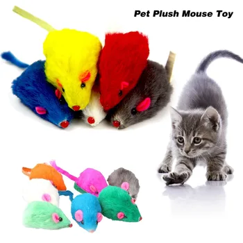 1PC Catnip Brinquedo Falso Rato de Estimação Engraçado Brinquedo do Gato Coelho de Pele de Rato Mini Brinquedo Engraçado Cor Aleatória de Boa Qualidade para animais de Estimação