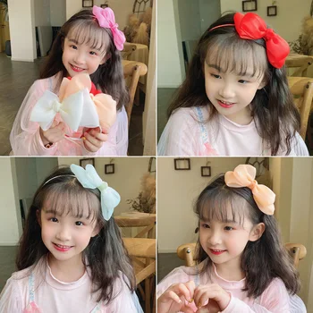 Super fada arco de cabeça coreano crianças meninas bebê da princesa menina cabeça gancho acessórios de cabelo cocar bonito