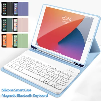 Magnético Caso do Teclado para 2021 IPad Pro 12.9 11 de 10,5 9,7 polegadas Case com Teclado Bluetooth para iPad Ar 4 3 2 1 10.9 10.2 Cobertura