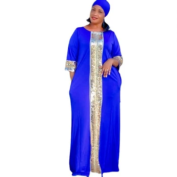Africano de Vestidos para Mulheres Femme 2021 Manto Africaine Ancara Senhoras Vestido Africano Roupas Headtie Envolve Africana Roupas