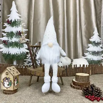 Natal Longas Pernas Santa Gnome Pelúcia Boneca Ornamento Xmas Elf Brinquedos De Férias Casa De Festa Decoração De Dom Crianças 2021