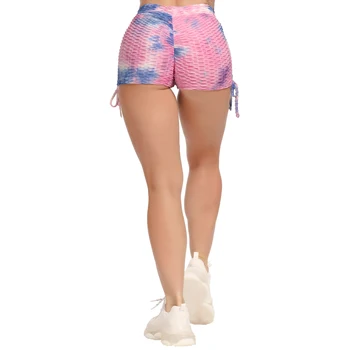 FITTOO Novos Calções de Desporto Mulheres de Tinta Funda Cintura Alta Treino Shorts de Ginástica de Secagem Rápida Adequação Executando Shorts Push-Up Femme Shorts