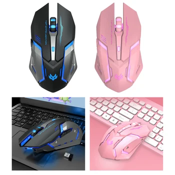 2.4 Mouse Sem Fio Rechaergerable Gaming Mouse De Computador Eergonomic Mouse Para Pc Laptop Notebook