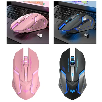 2.4 Mouse Sem Fio Rechaergerable Gaming Mouse De Computador Eergonomic Mouse Para Pc Laptop Notebook