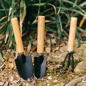 10Pcs gramado do jardim bonsai suculenta interior e exterior ferramentas de jardinagem mini manual de transplante quintal de bonsai ferramenta para plantação