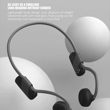 BH318 Bluetooth5.0 Osso De Condução Bluetooth Design Ergonômico E Sem Fio De Reconhecimento De Voz De Fone De Ouvido Para Corrida, Ciclismo De Condução