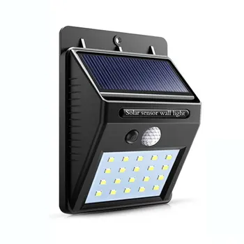 Impermeável Durável 20 LED Solar, Sensor de Luzes Humanos PIR Mais a Luz do Sensor de Movimento de Parede de Luz Exterior, Jardim, Quintal Lâmpada Decorativa