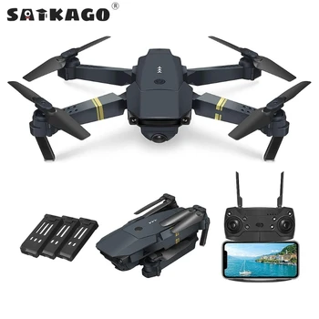 Satkago Mini Drone Brinquedo wi-FI FPV com Amplo Ângulo HD 720/1080P/4K Câmara Alta do Modo Hold Dobrável RC Quadcopter Drone X Pro RTF