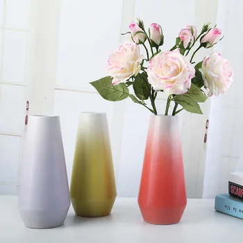 Cerâmica vaso de Flores de Estilo Nórdico Vaso Decorativo Home Porcelana, Vasos de Flores para Decoração Sala de estar Acessórios de Mesa
