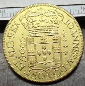 1724 Brasil 4000 Reis-d. João V Cópia moeda de Ouro