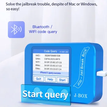 JC J-CAIXA de JailBreak Caixa para ignorar ID e o Icloud Senha No Dispositivo IOS, PC Livre/Consulta Wi-FI/Bluetooth Endereço Telefone Ferramenta de Reparo
