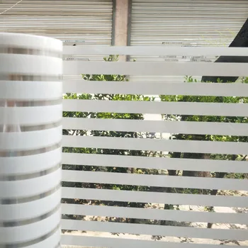 De pvc filme de vidro porta de correr anti-colisão faixa etiqueta da janela do escritório de partição da linha de cintura etiqueta da janela translúcida filme