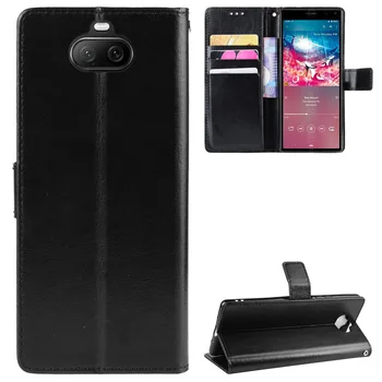 Para Sony Xperia 8 Case Luxo Em Couro Flip Carteira Caso De Telefone Para Sony Xperia8 Caso A Função De Suporte Do Titular Do Cartão