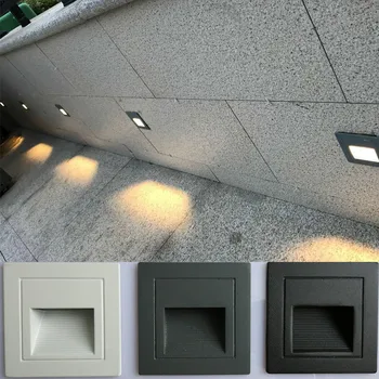 LED, Lâmpada de Parede Recessed da Escada de Luz ao ar livre Indoor da Decoração do Passo de Luz de Escada, Escada de luz do Corredor Lâmpada de Parede de Alumínio