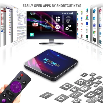 Smart CAIXA de TV Android Caixa 11.0 H96 Max Rk3318 4K Dupla, Wifi, BT Media Player Play Store Rápido Android Tv Set-Top BOX H96max V11 Iptv