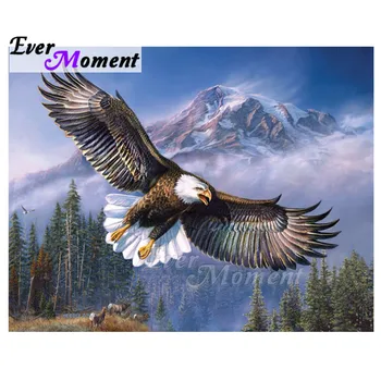 Nunca Momento Diamond Home da Pintura da Imagem De Strass Flying Eagle Mountain Praça da Broca de Diamante Bordado Mosaico 3F1483