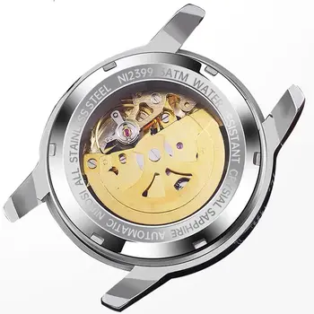 NIBOSI Novos Homens do Relógio Mecânico Automático Turbilhão Relógio Moda Esporte Relógio de Mergulho 100ATM Impermeável Luminosos Relógios Mens
