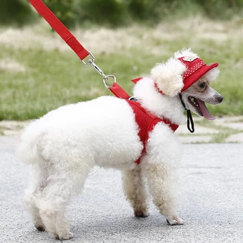Criativo animal de Estimação Chapéus Confortável e Respirável, com Buracos de Orelha de Cão de Desporto de Beisebol para a Proteção do Sol VOS-Quente