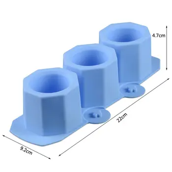Molde de Silicone 3D Concreto de Plantio de Cactos Suculentas Plantas de Cimento Molde DIY Argila Artesanato vaso de Flores de Molde Vaso de Cerâmica Molde