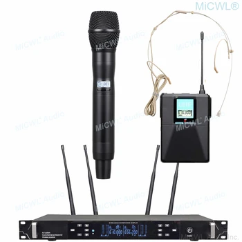 Pro UR4D Beta87 de Duplo Canal Digital Microfone sem Fio Sistema do Receptor H4 J4 530-580 MHz a Verdadeira Diversidade Microfones