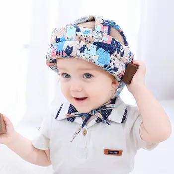 Casual Chapéu para o Bebê Anti-Queda Arnês de Cabeça Chapéu de Proteção Anti Colisão Capacete de Segurança Cap Aome ou ao ar Livre