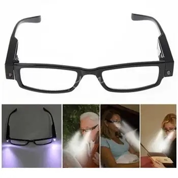 Unisex Aros de Leitura de Óculos Óculos Óculos Lupa com Luz LED